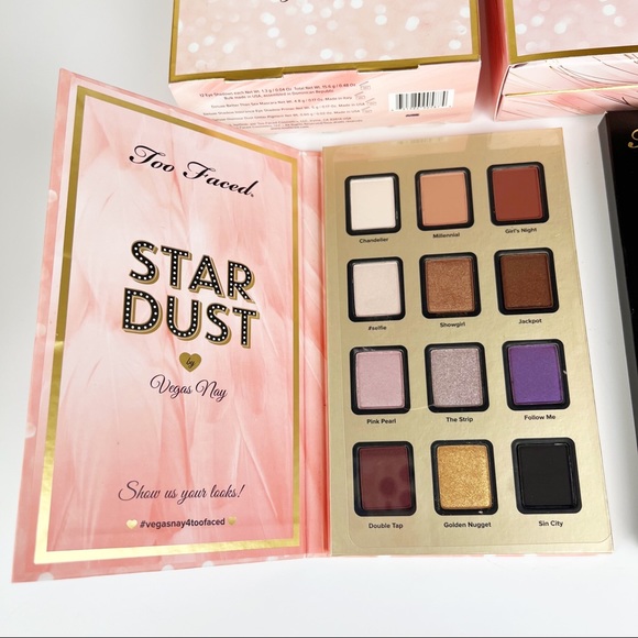 Too Faced Star Dust By Vegas Nay Eyeshadow Palette Rare No Primer - Picture 5 of 12